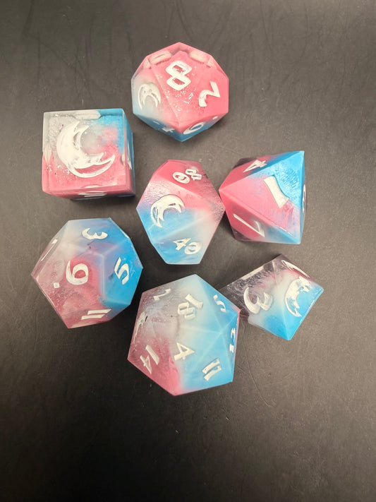 Trans Pride - 7-Piece Dice Set