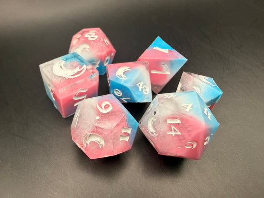 Trans Pride - 7-Piece Dice Set