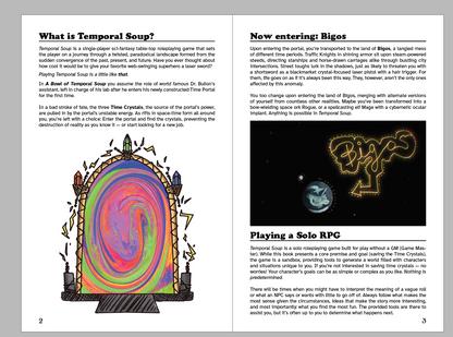 A Bowl of Temporal Soup ICEBREAKER EDITION Hardcover Solo RPG