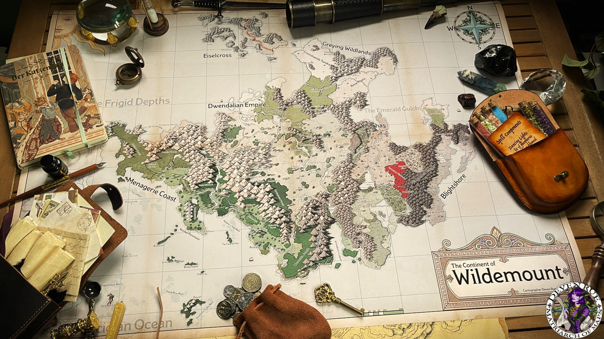 Wildemount Map Print by Deven Rue