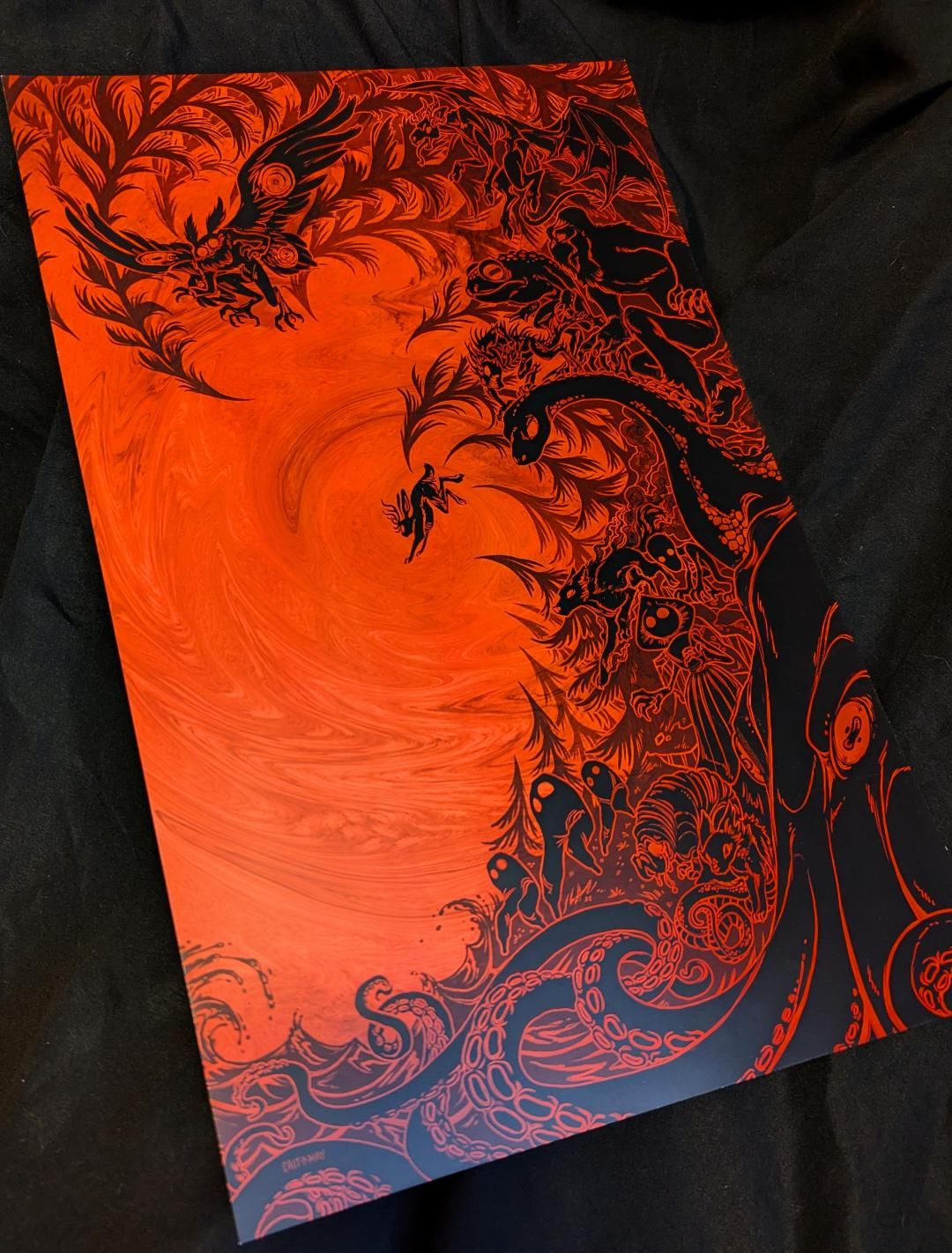 Illustration "Cryptids" - Signed by Cait May