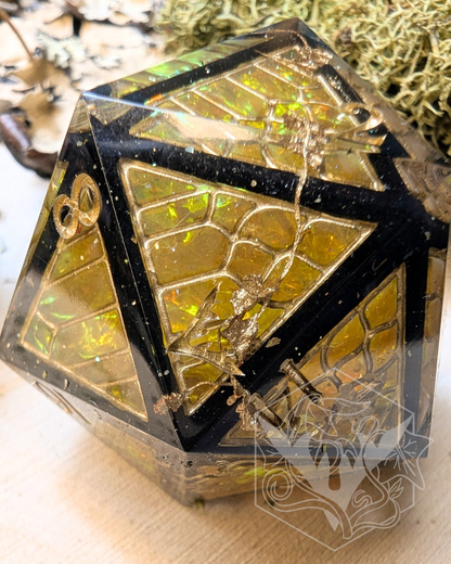 Death of a Monarch - 35mm Stained Glass Chonk