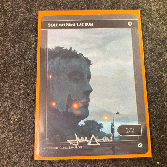 MtG: Solemn Simulacrum Proxy - Signed by Genel Jumalon