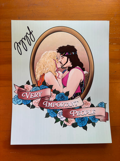 Charlotte Excitement &  Greg Excitement Art Print - Signed by Izzy Roland