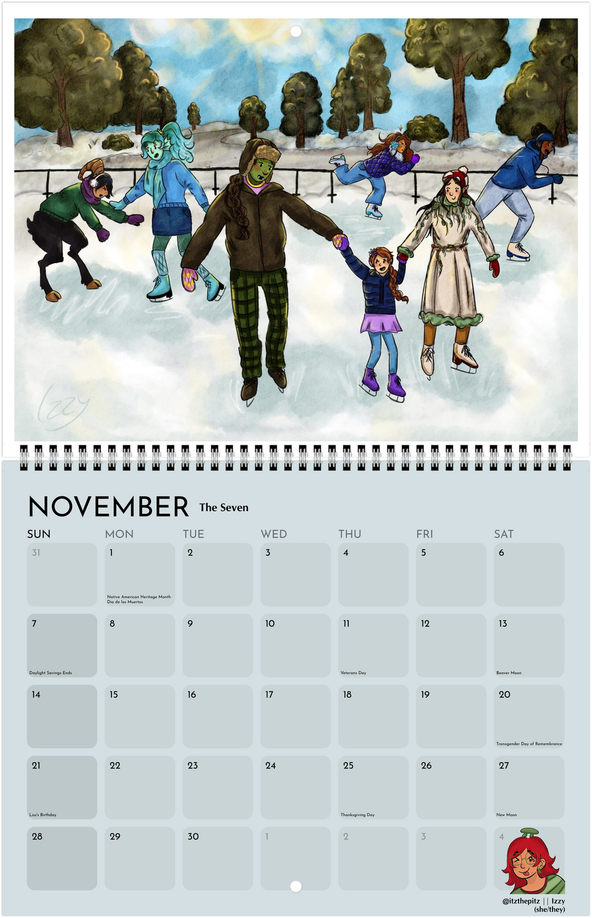 Unofficial 2027 Dimension20 Fanart Calendar (Listing #1)