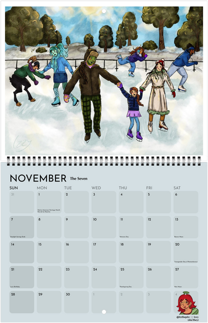 Unofficial 2027 Dimension20 Fanart Calendar (Listing #1)