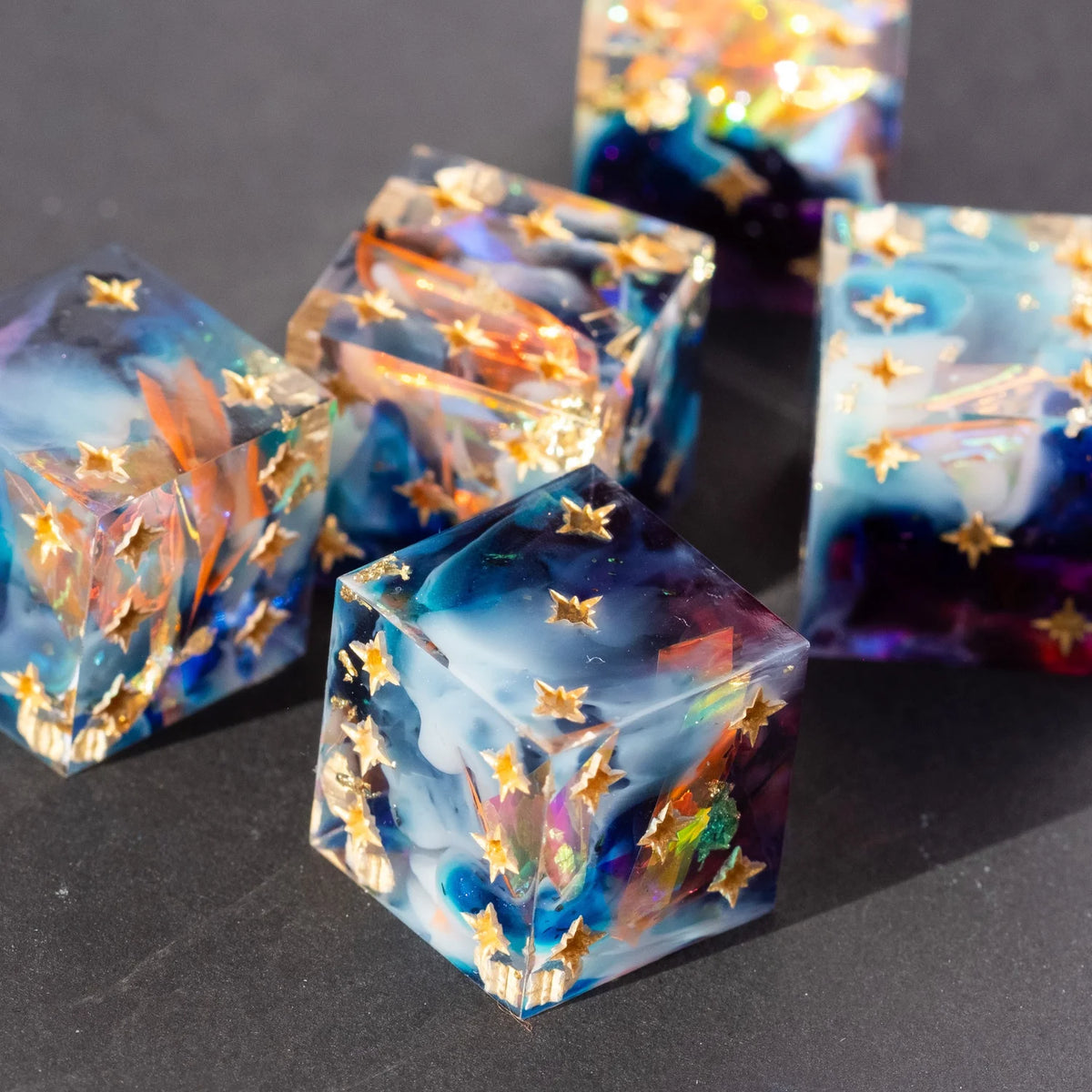 Neon Space -Pip 5D6 Dice Set