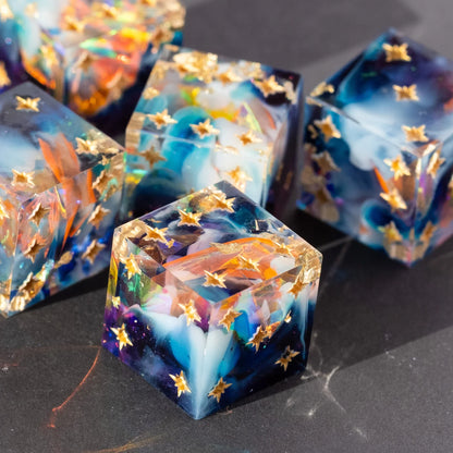 Neon Space -Pip 5D6 Dice Set