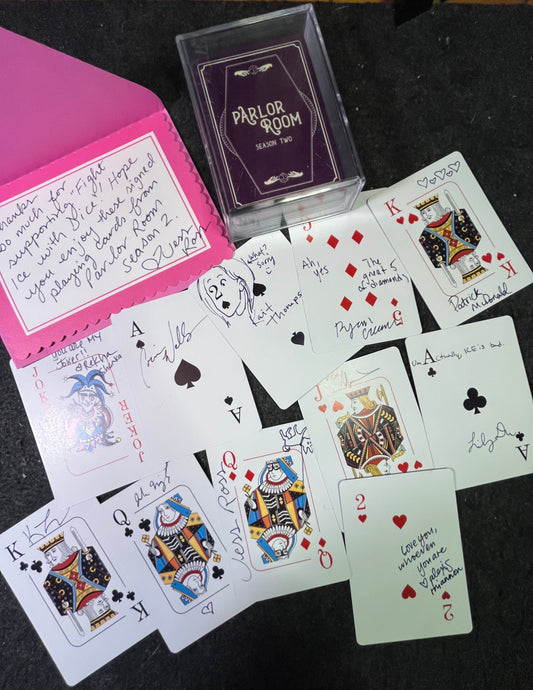 Parlor Room (from Dropout.tv) Playing Cards - Signed by Dropout Cast Members!