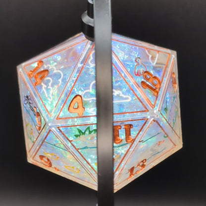 Crystal Pond - 43mm Chonk D20