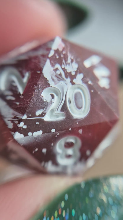 Bloodmoon Swirl - 7-Piece Dice Set