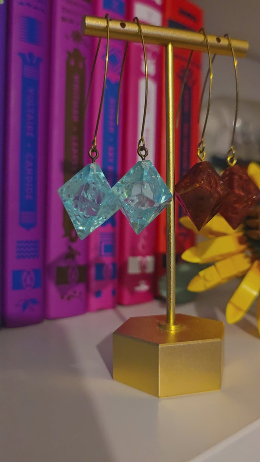 Fire Beats Ice - Dice Earrings Set
