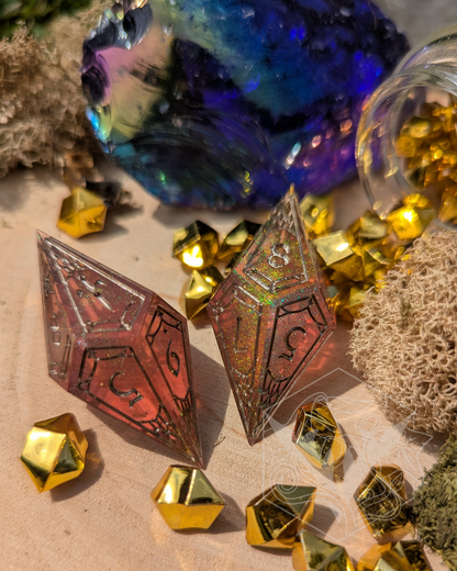 Rose Gold - 2d10 Dice Set