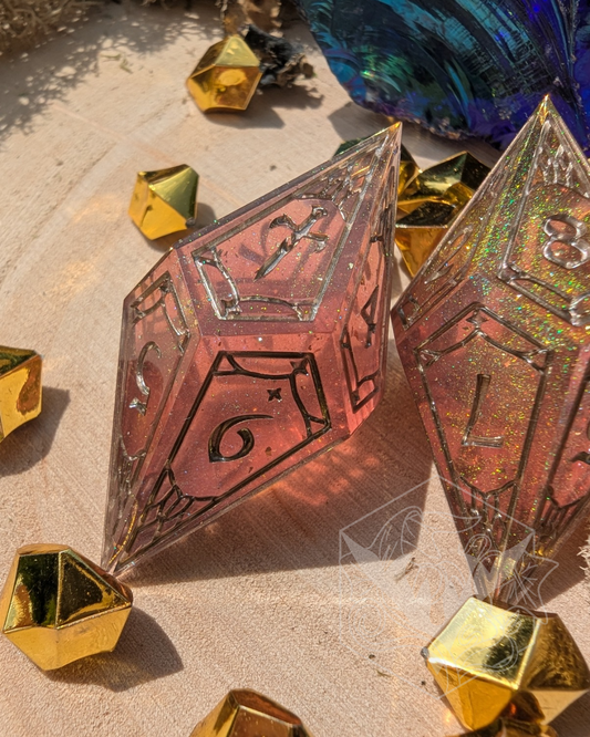 Rose Gold - 2d10 Dice Set