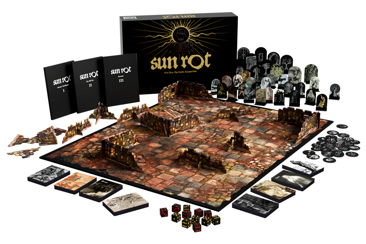 Bundle 2) Sun Rot Board Game, Witty Goblin x MISCAST Mini, KOGAN x Brain Dead x Smash Bash LE Mini