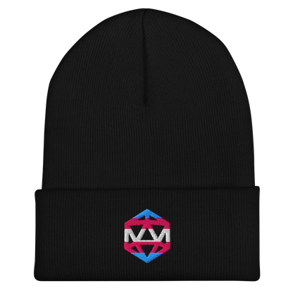 Embroidered Trans Pride d20 Beanie