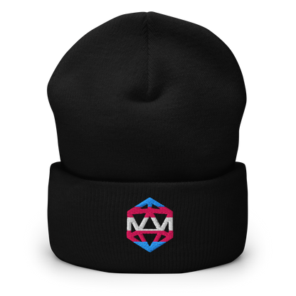 Embroidered Trans Pride d20 Beanie