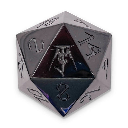Signed Jason Charles Miller Exclusive D20 Boulder from Norse Foundry - 45MM Alloy Metal Boulder with Dice Box