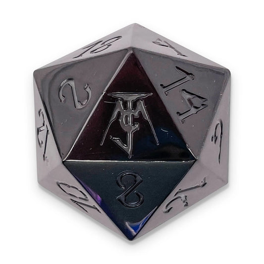 Signed Jason Charles Miller Exclusive D20 Boulder from Norse Foundry - 45MM Alloy Metal Boulder with Dice Box