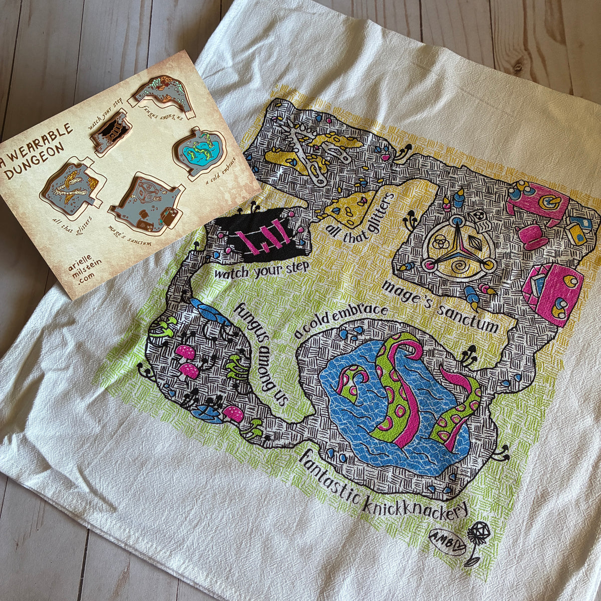 Dungeon Pin and Map Set